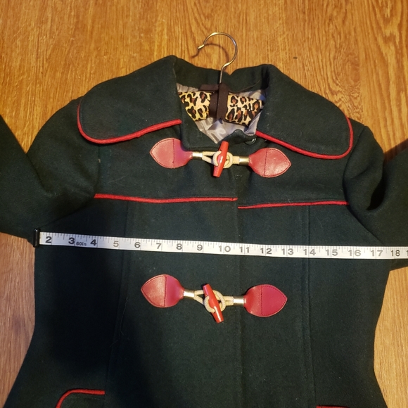 Vintage Hunter Green Pea Coat - Picture 8 of 9